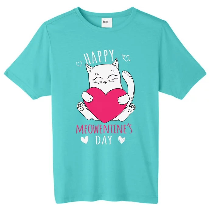 Cute Cat Valentines Day Outfit For Funny Or Kitty ChromaSoft Performance T-Shirt