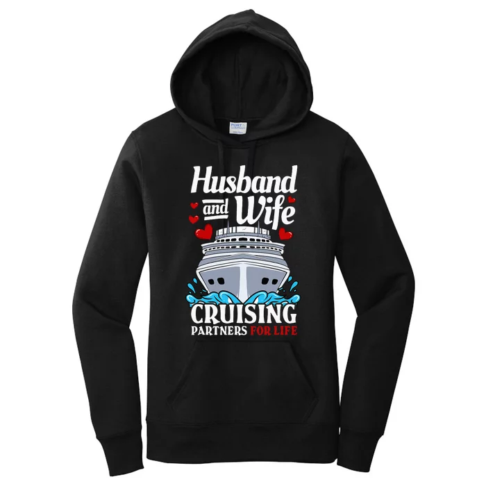 Cruising Cruise Vacation Husband Wife Couple Women's Pullover Hoodie