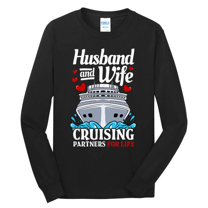 Cruising Cruise Vacation Husband Wife Couple Tall Long Sleeve T-Shirt