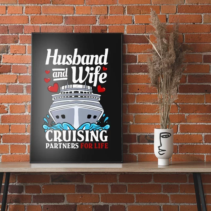 Cruising Cruise Vacation Husband Wife Couple Poster