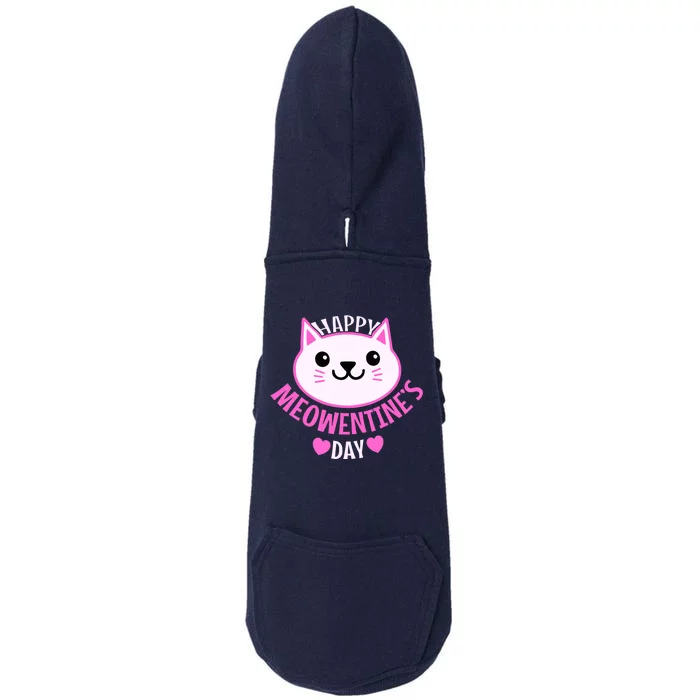 Cute Cat Valentines Day For Girl Kitty Quote Doggie 3-End Fleece Hoodie