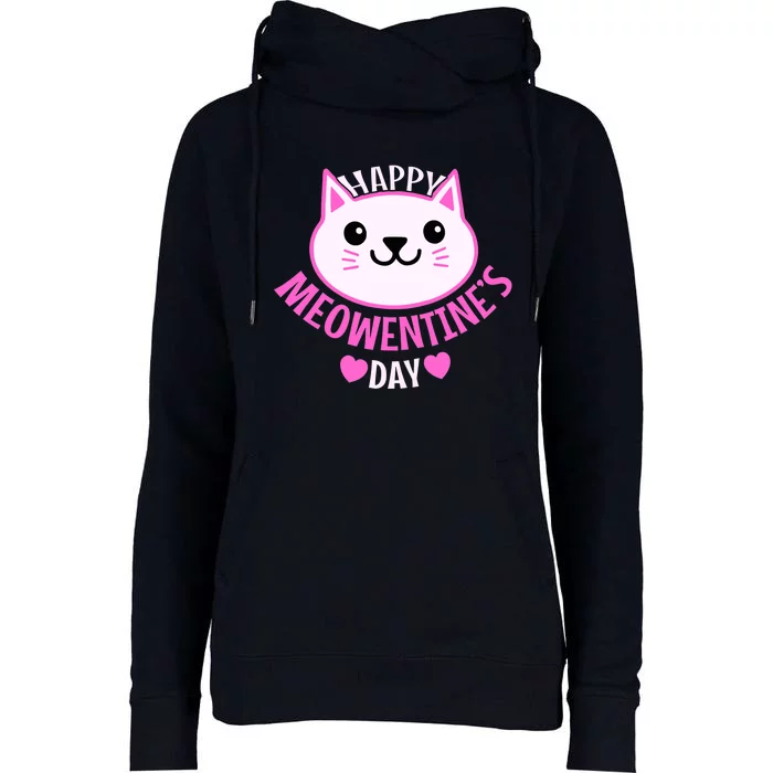 Cute Cat Valentines Day For Girl Kitty Quote Womens Funnel Neck Pullover Hood