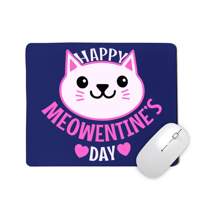 Cute Cat Valentines Day For Girl Kitty Quote Mousepad