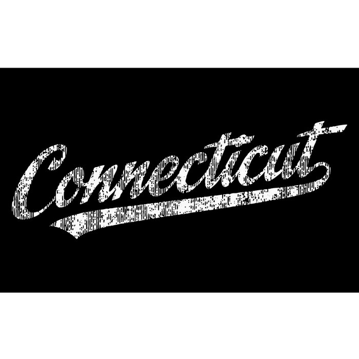 Connecticut Ct Vintage Sports Script Bumper Sticker