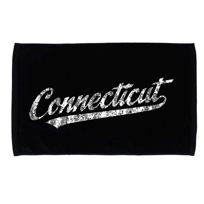 Connecticut Ct Vintage Sports Script Microfiber Hand Towel