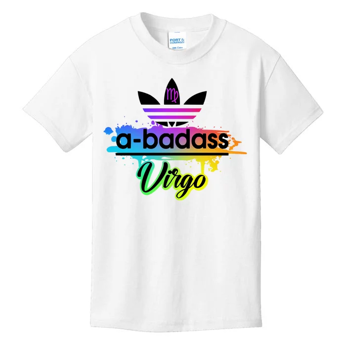 Cool Colorful Virgo Badass Zodiac Sign Kids T-Shirt