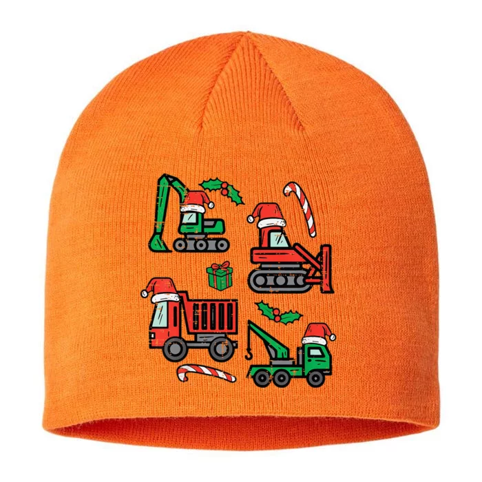 Christmas Construction Vehicles Truck Xmas 8 1/2in Sustainable Knit Beanie