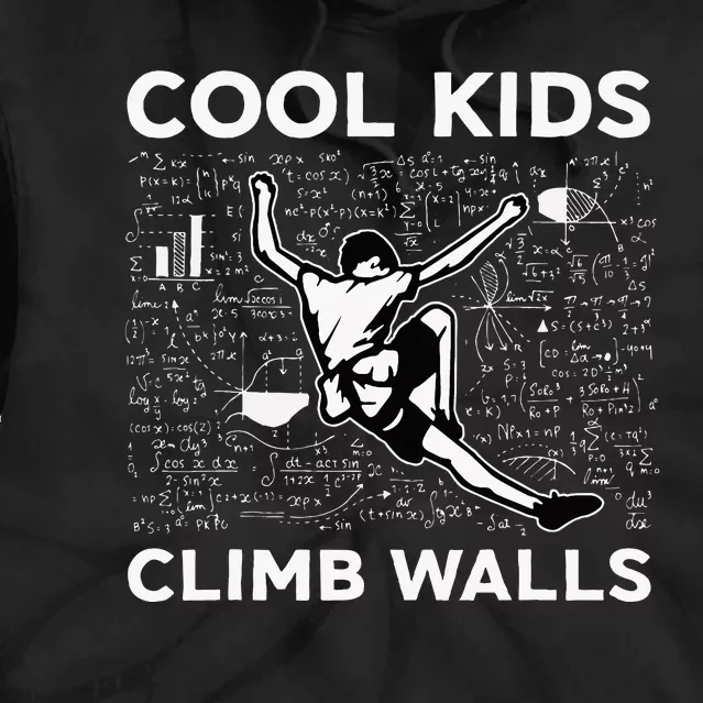 Cool Climb Walls Funny Rock Climbing Bouldering Tie Dye Hoodie