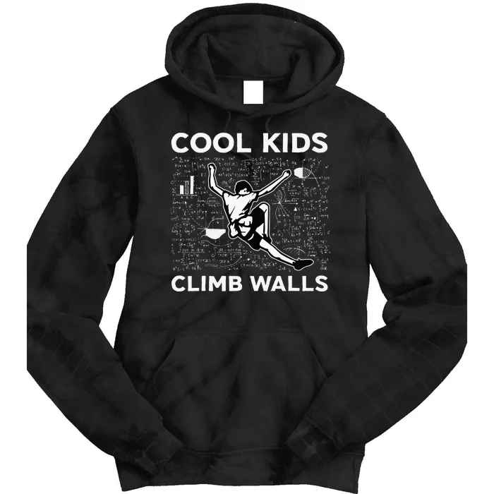 Cool Climb Walls Funny Rock Climbing Bouldering Tie Dye Hoodie