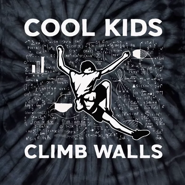 Cool Climb Walls Funny Rock Climbing Bouldering Tie-Dye T-Shirt