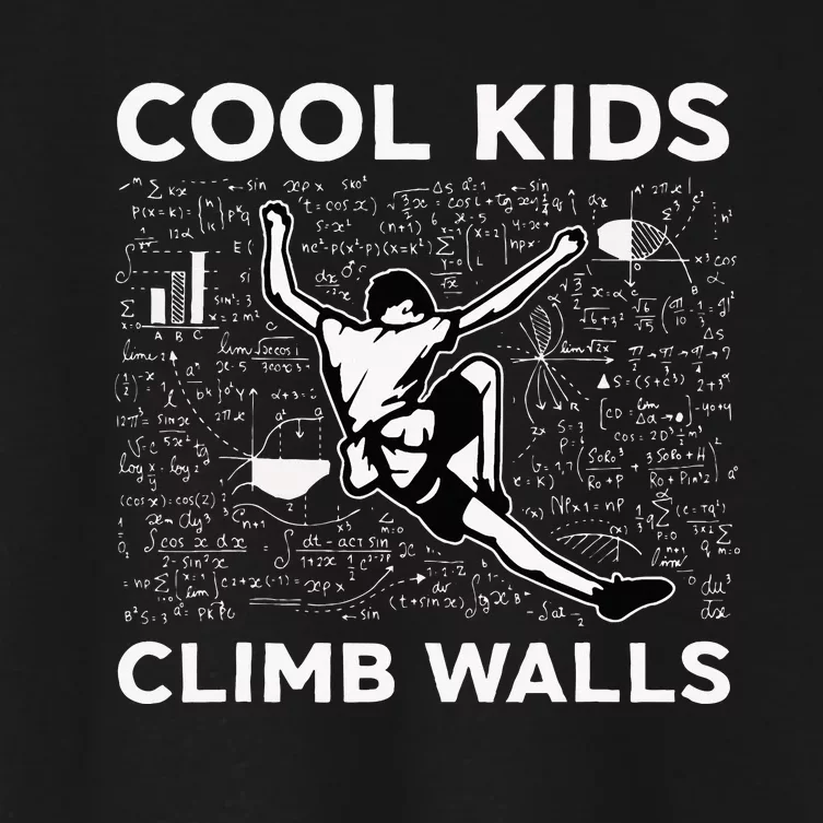 Cool Climb Walls Funny Rock Climbing Bouldering Women's Crop Top Tee