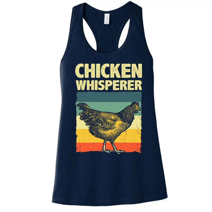 Cute Chicken Whisperer For Women Chicken Farmer Lover Women's Racerback Tank