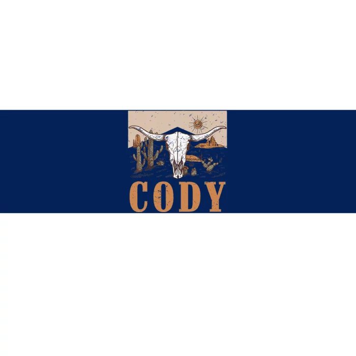 Cody Cowboy Western Style 90s Team Cody Family Pride Bumper Sticker