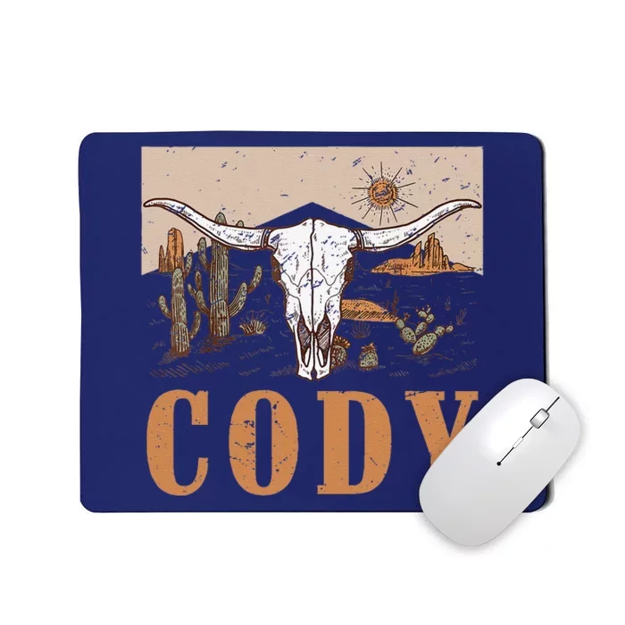 Cody Cowboy Western Style 90s Team Cody Family Pride Mousepad