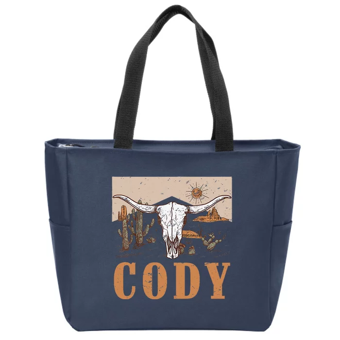 Cody Cowboy Western Style 90s Team Cody Family Pride Zip Tote Bag