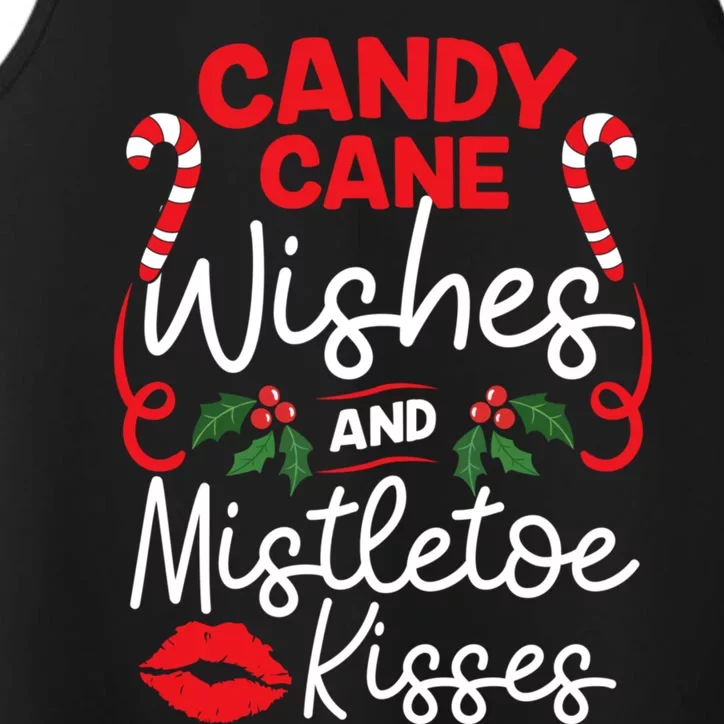 Candy Cane Wishes And Mistletoe Kisses Christmas Costume Performance Tank