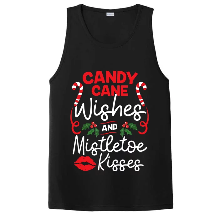 Candy Cane Wishes And Mistletoe Kisses Christmas Costume Performance Tank