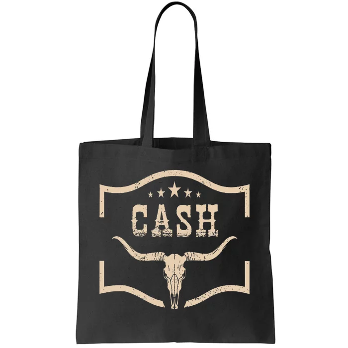 Cash Cowboy Wild West 90s Personalized Cash Family Pride Tote Bag