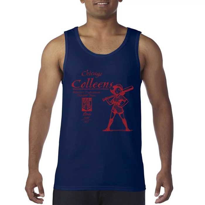 Chicago Colleens Women Professional Baseball Tank Top