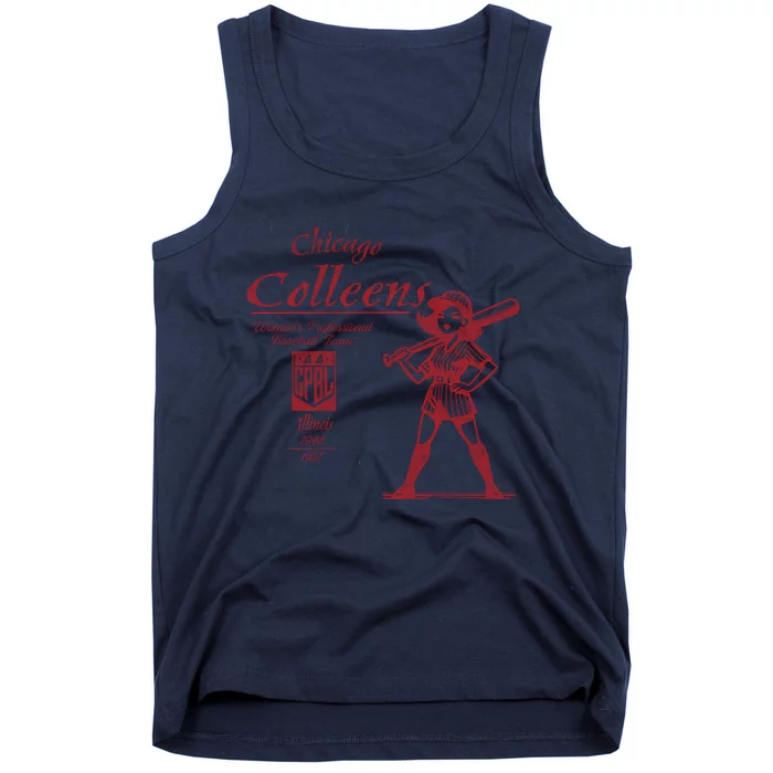 Chicago Colleens Women Professional Baseball Tank Top