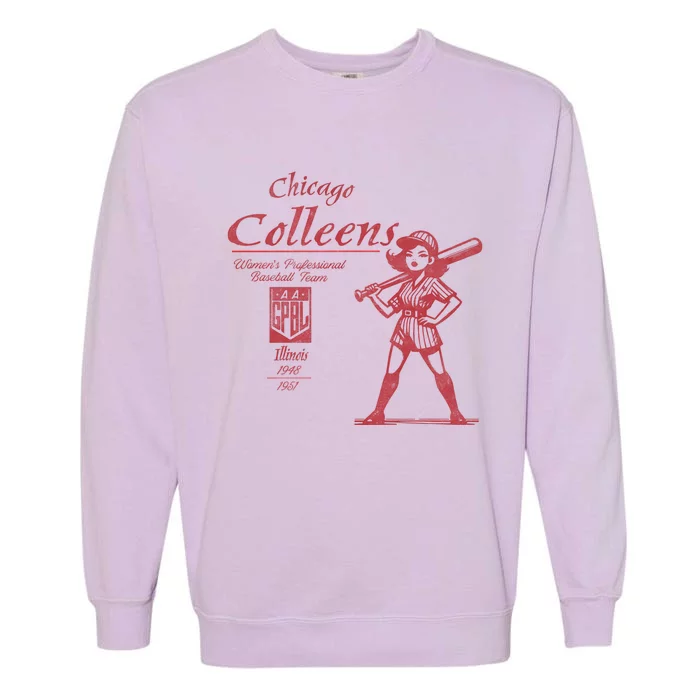 Chicago Colleens Women Professional Baseball Garment-Dyed Sweatshirt