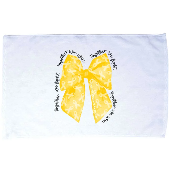 Childhood Cancer Warrior Together We Fight Together We Win Microfiber Hand Towel