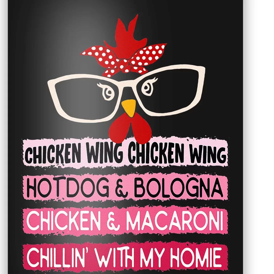 Cooked Chicken Wing Chicken Wing Hot Dog Bologna Macaroni Poster