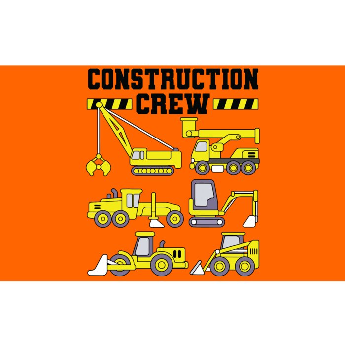 Construction Crew Worker Excavator Boy Girl Bumper Sticker