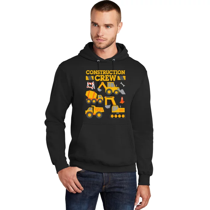 Construction Crew Worker Excavator Hoodie