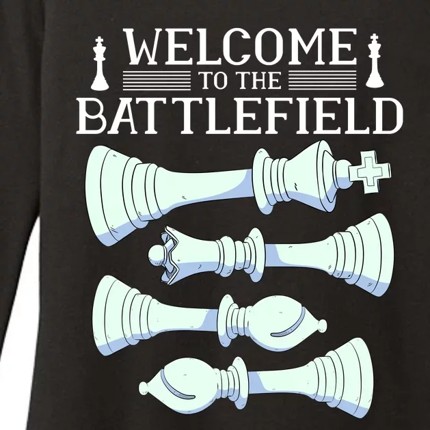 Cool Chess Welcome To The Battlefield Womens CVC Long Sleeve Shirt