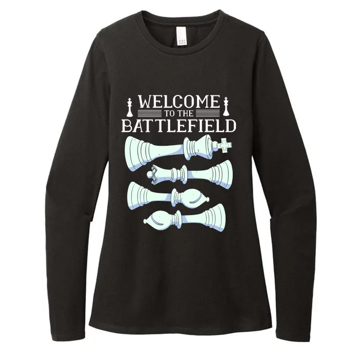 Cool Chess Welcome To The Battlefield Womens CVC Long Sleeve Shirt