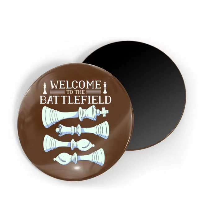 Cool Chess Welcome To The Battlefield Magnet