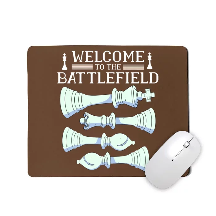 Cool Chess Welcome To The Battlefield Mousepad