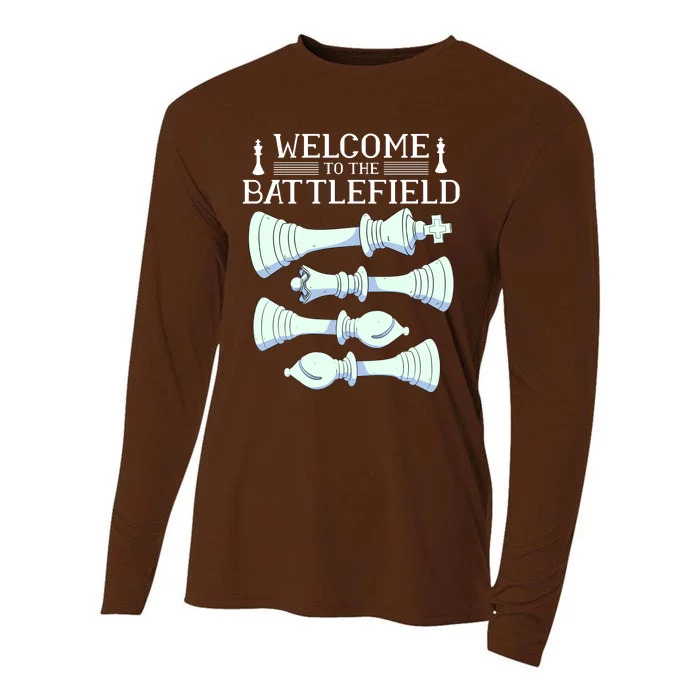 Cool Chess Welcome To The Battlefield Cooling Performance Long Sleeve Crew