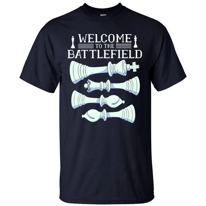 Cool Chess Welcome To The Battlefield Tall T-Shirt