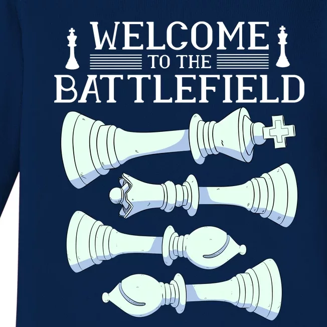 Cool Chess Welcome To The Battlefield Baby Long Sleeve Bodysuit