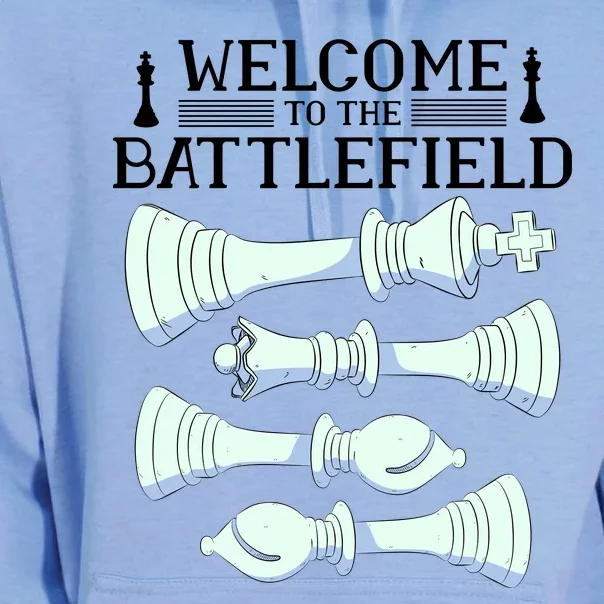 Cool Chess Welcome To The Battlefield Unisex Surf Hoodie