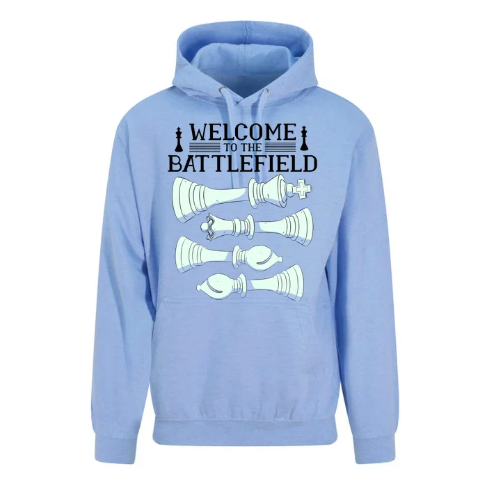 Cool Chess Welcome To The Battlefield Unisex Surf Hoodie