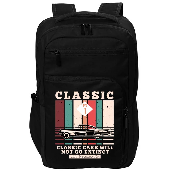 Classic Cars Will Not Go Extinct 2021 Woodward Ave M1 Impact Tech Backpack