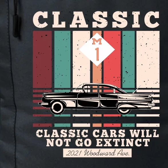 Classic Cars Will Not Go Extinct 2021 Woodward Ave M1 Daily Commute Backpack