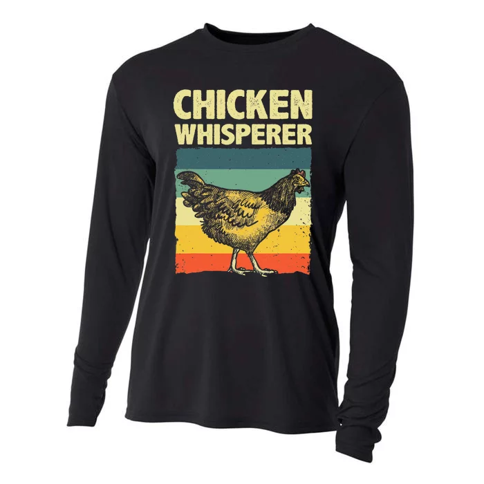 Cute Chicken Whisperer For Wo Chicken Farmer Lover Cooling Performance Long Sleeve Crew