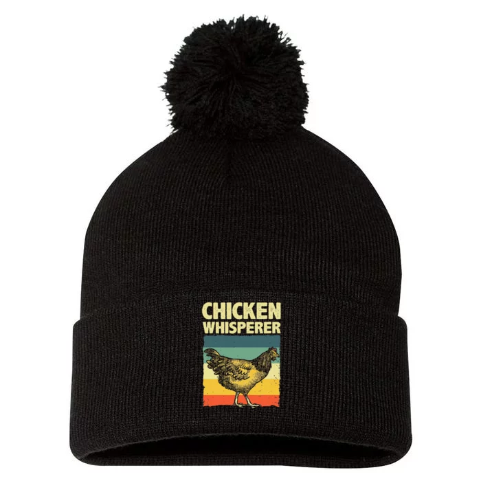 Cute Chicken Whisperer For Wo Chicken Farmer Lover Pom Pom 12in Knit Beanie