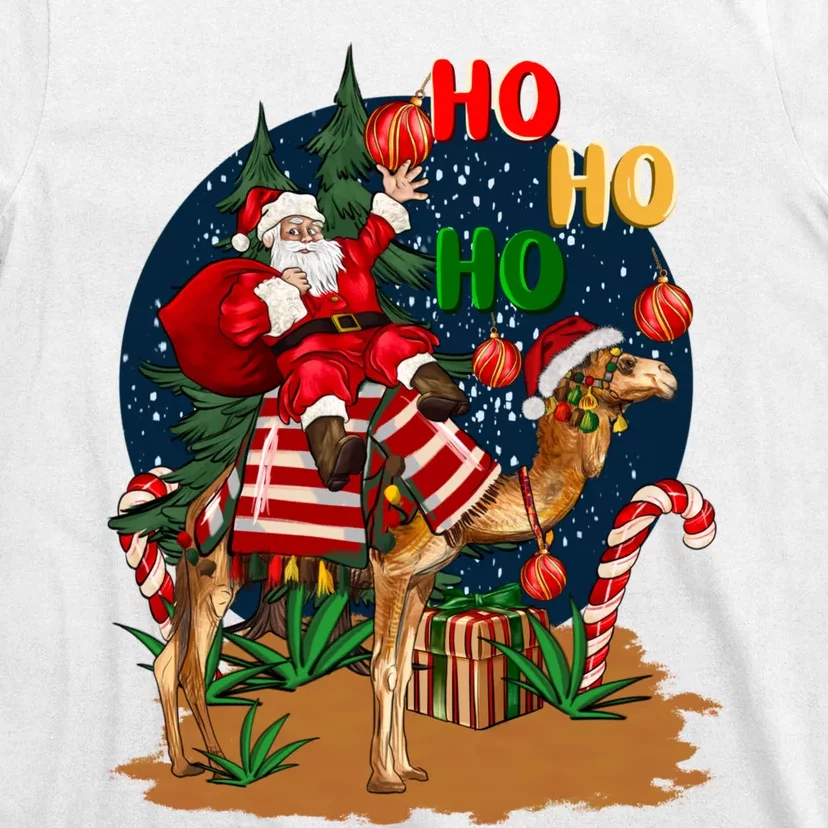 Christmas Camel With Santa T-Shirt