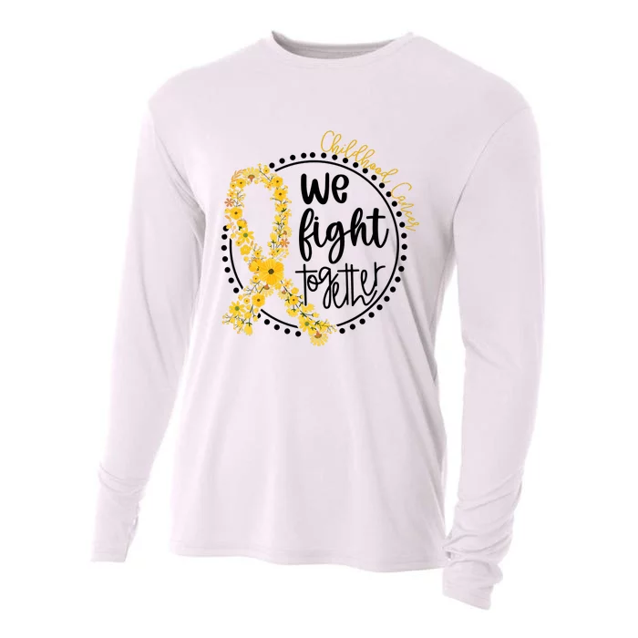 Childhood Cancer We Fight Together Cooling Performance Long Sleeve Crew