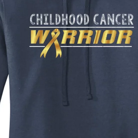 Childhood Cancer Warrior Gift Women's Pullover Hoodie