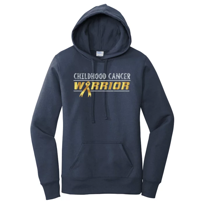 Childhood Cancer Warrior Gift Women's Pullover Hoodie