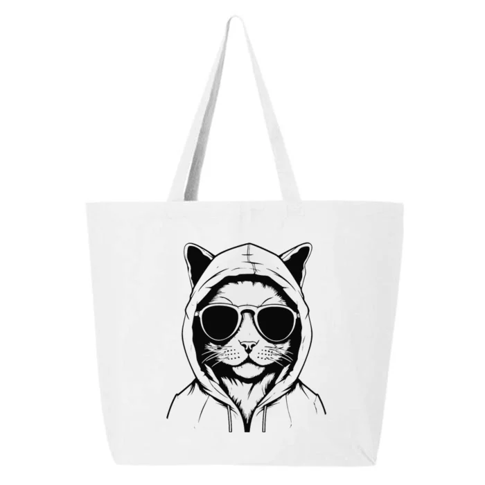 Cool Cat With Glasses 25L Jumbo Tote