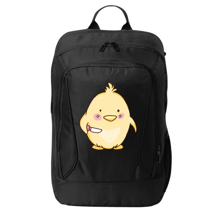 Cute Chick With Knife Gift City Backpack