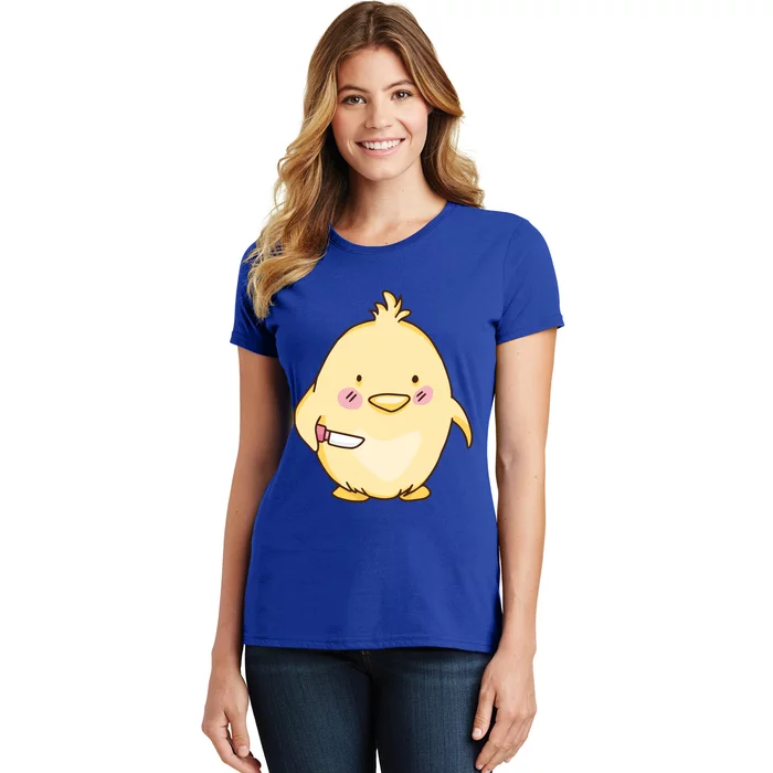 Cute Chick With Knife Gift Women's T-Shirt