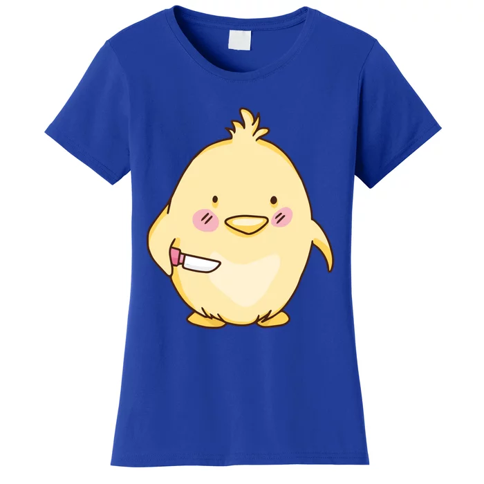 Cute Chick With Knife Gift Women's T-Shirt